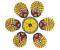 Festive Diwali Wooden Readymade Rangoli Decor w/ Stone Work Festive Diwali Wooden Readymade Rangoli Decor w/ Stone Work