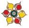 Festive Designed Acrylic Rangoli Decor with Meena Work Festive Designed Acrylic Rangoli Decor with Meena Work