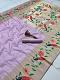 Lavender Semi Silk Saree