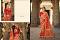Beautiful Orange Banarasi Silk Saree with Gold and Green Embroidery Beautiful Orange Banarasi Silk Saree with Gold and Green Embroidery