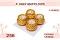 Flower Wax Matki Diya 4pc 2.25inch #256 Flower Wax Matki Diya 4pc 2.25inch #256