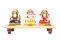 Marble Lakshmi Saraswati Ganesha On Chowki Marble Lakshmi Saraswati Ganesha On Chowki