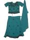 Gorgeous Blue Crepe Lehenga Choli For Teen & Little Girls