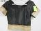 Black Tussore Short Sleeves Blouse / Choli for Saree - Small Size #5441798 Black Tussore Short Sleeves Blouse / Choli for Saree - Small Size #5441798