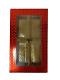 Decorative DryFruit Boxes in Rectangle Shape - 4 Compartment (Red) - 12 x 7