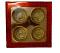 Decorative DryFruit Box in Square & Inside-Katori Shape - 4Comp (Red) -9x9" Decorative DryFruit Box in Square & Inside-Katori Shape - 4Comp (Red) -9x9"