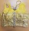 Bright Embellished Yellow Georgette Lehenga Choli Dress Set (M)
