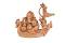 WOODFINISH MARBLEDUST BOAT GANESHA WOODFINISH MARBLEDUST BOAT GANESHA
