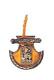 CUTE GANESHA ON HANDFAN SHAPED WALL HANGING - SMALL CUTE GANESHA ON HANDFAN SHAPED WALL HANGING - SMALL