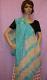 Blue Tie Dye Chiffon Dupatta Chunni Scarf