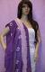 Purple Chiffon Tie Dye Dupatta Chunni Stole #362