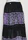 Black Georgette Long Traditional Design Skirt