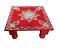 Traditional Sankheda Design Wooden Bajot / Puja Table 18" X 18" Traditional Sankheda Design Wooden Bajot / Puja Table 18" X 18"