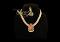 Kemp/Red Stone Pearl Necklace