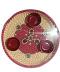 10.5 Inch Red Aarti Thali with Indian Design and Accessories Included 10.5 Inch Red Aarti Thali with Indian Design and Accessories Included