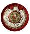 Traditional Red Aarti Thali with Indian Design and Accessories-10.75 Inches