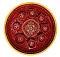 Red Aarti Thali with Gold Rim and Accessories - 10.5 Inches Red Aarti Thali with Gold Rim and Accessories - 10.5 Inches