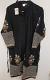 Solid Black Rayon White/Gold Print Kurti Tunic (L) Solid Black Rayon White/Gold Print Kurti Tunic (L)