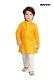 Boys Turmeric yellow with butti allover cotton Kurta Pajama Set