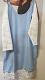 Elegant Design Blue Cotton White Lace Kurti Tunic (L) #6231915