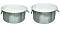 2 Pcs Large Aluminum Cooking Stock Pot w/ Lid for Catering 22" & 24"