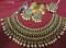 Indian Designer Gold Finish Pearl Beads Guloband Necklace & Earrings Set