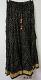 Black Viscose Bandhej Gold Gota Patti Long Trendy Skirt - 39" Long