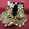 Indian Style Designer Earrings Silver Crystals Pearl Beads Indian Style Designer Earrings Silver Crystals Pearl Beads