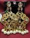 Fancy Indian Designer Golden Crystals Pearl Beads Earrings Fancy Indian Designer Golden Crystals Pearl Beads Earrings