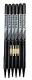 Stanford MCC GRADE 1 Cricket Stumps - Set of 6 with Bails - BLACK, NAVY 