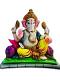 Beautiful n Colorful Design of Fiber Ganesh Statue - 11" # 4