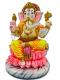 Beautiful n Colorful Fiber Ganesh Statue - 14" # 15