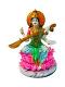 Beautiful n Colorful Statue of Hindu Goddess Maa Saraswati on Kamal - 18.5" Beautiful n Colorful Statue of Hindu Goddess Maa Saraswati on Kamal - 18.5"