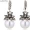 Pearls Crystal Flower Earrings Pearls Crystal Flower Earrings