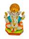 Beautiful n Colorful Fiber Very Small Ganesh Statue - 3.5" # 8