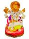Beautiful n Colorful Fiber Small Ganesh Statue - 4.25" # 22 Beautiful n Colorful Fiber Small Ganesh Statue - 4.25" # 22