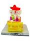Beautiful n Colorful Fiber Small Ganesh Statue - 4.5" # 25 Beautiful n Colorful Fiber Small Ganesh Statue - 4.5" # 25