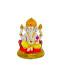 Beautiful n Colorful Fiber Small Ganesh Statue - 5" # 29