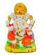 Beautiful n Colorful Fiber Medium Ganesh Statue - 6" # 40