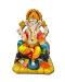 Beautiful n Colorful Fiber Medium Ganesh Statue - 6" # 43 Beautiful n Colorful Fiber Medium Ganesh Statue - 6" # 43
