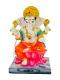 Beautiful n Colorful Fiber Medium Ganesh Statue - 6.5" # 48