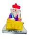 Beautiful n Colorful Fiber Medium Ganesh Statue - 7" # 53 Beautiful n Colorful Fiber Medium Ganesh Statue - 7" # 53