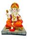 Beautiful n Colorful Fiber Medium Ganesh Statue - 7.25" # 55 Beautiful n Colorful Fiber Medium Ganesh Statue - 7.25" # 55