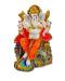 Beautiful n Colorful Fiber Medium Ganesh Statue - 7.5" # 59 Beautiful n Colorful Fiber Medium Ganesh Statue - 7.5" # 59