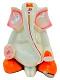 Beautiful n Colorful Fiber Medium Abstract Ganesh Statue - 8" # 68