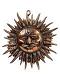 Black Metal Antique Wall Hanging Decor of Sun / Surya - 13.75" # 2 Black Metal Antique Wall Hanging Decor of Sun / Surya - 13.75" # 2