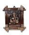 Black Metal Antique Wall Hanging Decor of Ganeshji in Frame - 15" # 3 Black Metal Antique Wall Hanging Decor of Ganeshji in Frame - 15" # 3