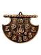 Black Metal Antique Wall Hanging Decor of Asht Ganeshji - 8.25" Height Black Metal Antique Wall Hanging Decor of Asht Ganeshji - 8.25" Height