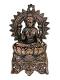 Black Metal Antique Wall Hanging Decor of Goddess Laxmi Mata - 17" Black Metal Antique Wall Hanging Decor of Goddess Laxmi Mata - 17"