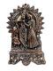 Black Metal Antique Wall Hanging Decor of Radha Krishna W/Cow - 16" Black Metal Antique Wall Hanging Decor of Radha Krishna W/Cow - 16"